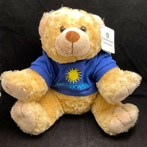 Smithsonian Institution Bear Teddy Bear‎ NWT Blue Sweater - Picture 1 of 8